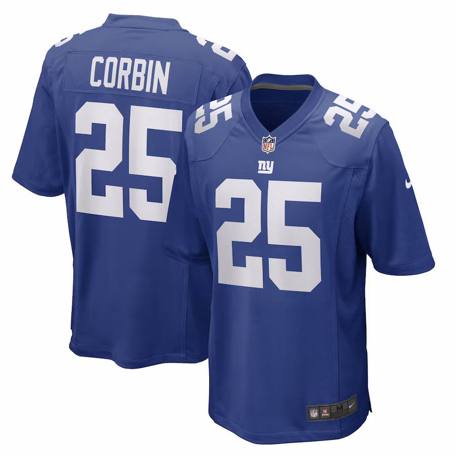 Men's New York Giants Jashaun Corbin Nike Royal Game Player Jersey - Jersey