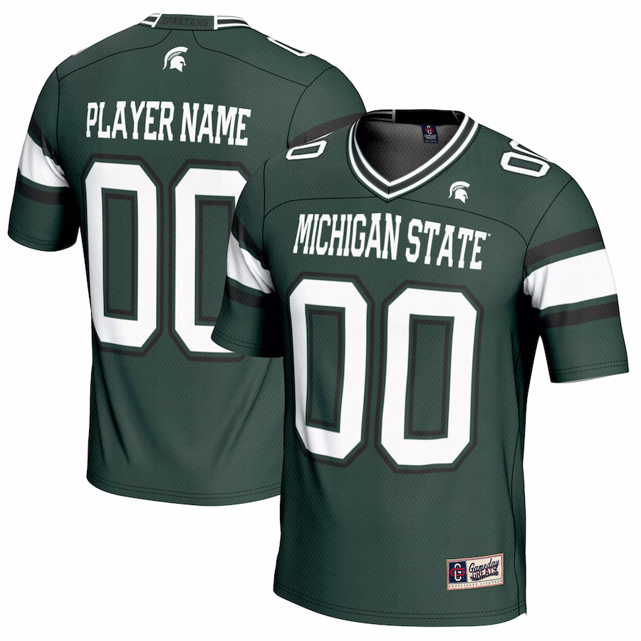 Michigan State Spartans GameDay Greats NIL Pick-A-Player Football Jersey - Green - Jersey