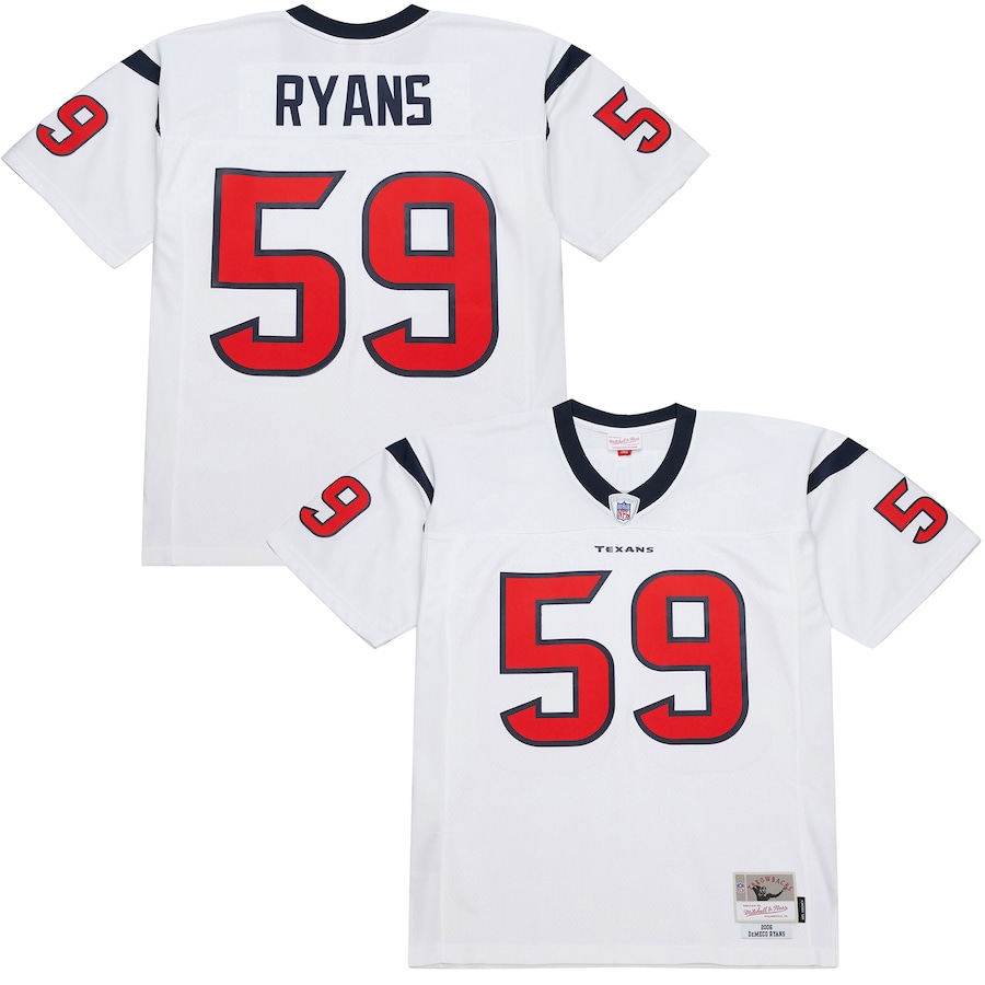 Men's Houston Texans DeMeco Ryans Mitchell & Ness White 2006 Legacy Replica Jersey - Jersey