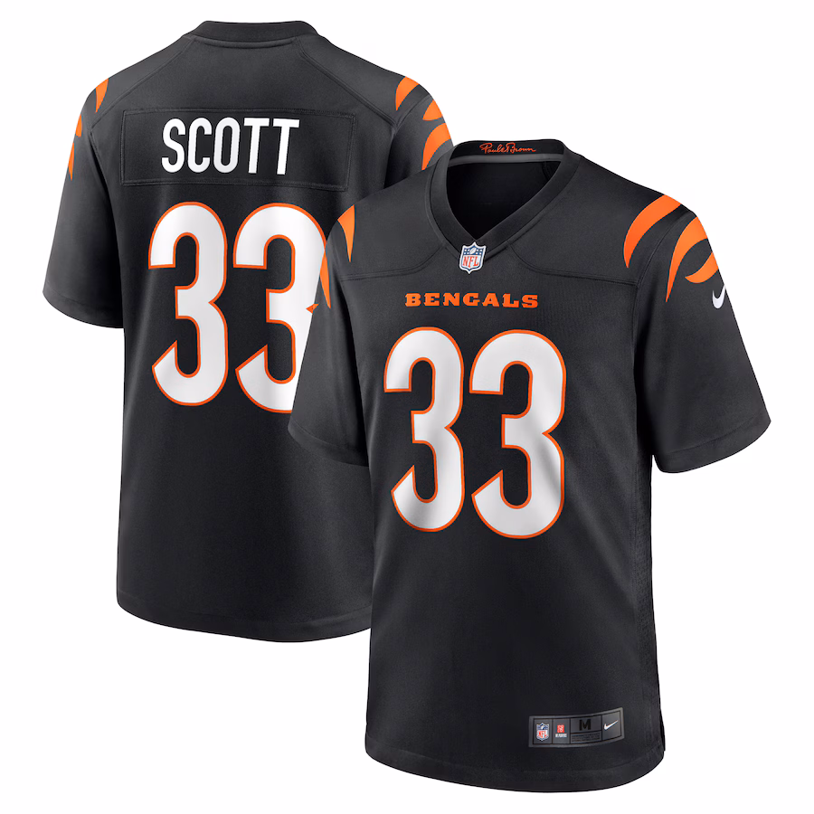 Men's Cincinnati Bengals Nick Scott Nike Black Game Player Jersey - Jersey