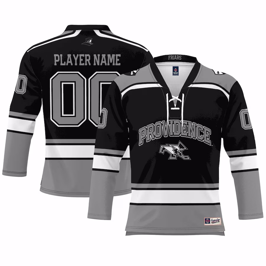 Providence Friars GameDay Greats Unisex NIL Pick-A-Player Women's Ice Hockey Jersey - Black - Jersey