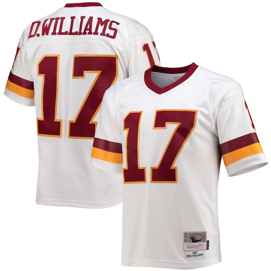 Men's Washington Football Team Doug Williams Mitchell & Ness White Legacy Replica Jersey - Jersey