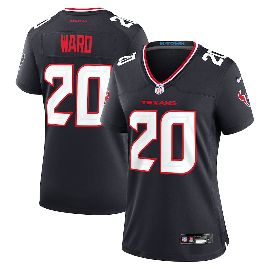 Women's Houston Texans Jimmie Ward Nike Navy Team Game Jersey - Jersey