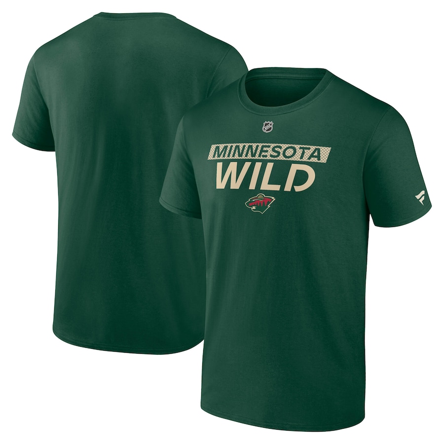 Men's Minnesota Wild Fanatics Green Authentic Pro Core Primary T-Shirt - Jersey
