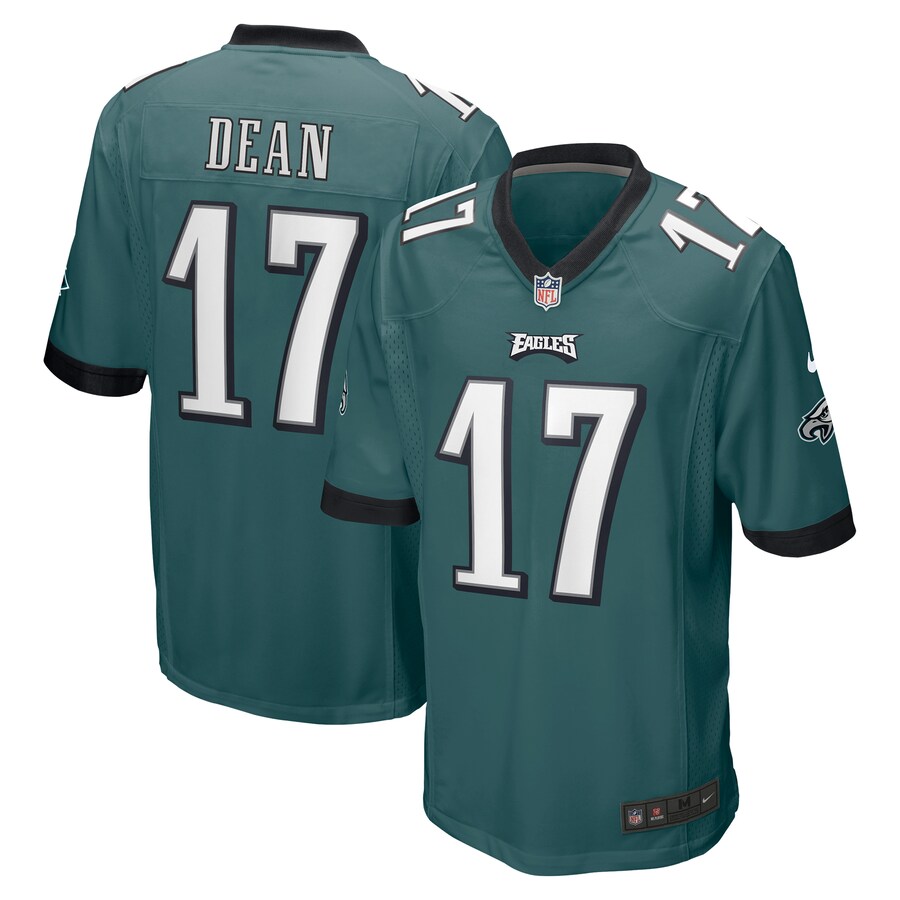 Men's Philadelphia Eagles Nakobe Dean Nike Green Player Game Jersey - Jersey