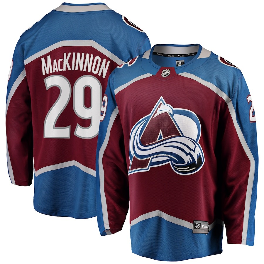 Men's Colorado Avalanche Nathan MacKinnon Fanatics Branded Burgundy Breakaway Player Jersey - Jersey
