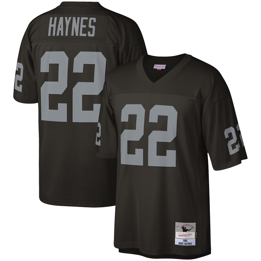 Men's Las Vegas Raiders Mike Haynes Mitchell & Ness Black Legacy Replica Jersey - Jersey