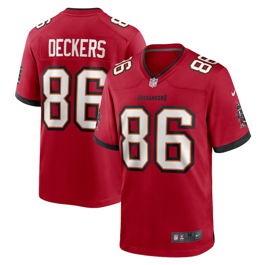 Men's Tampa Bay Buccaneers Evan Deckers Nike Red Game Jersey - Jersey