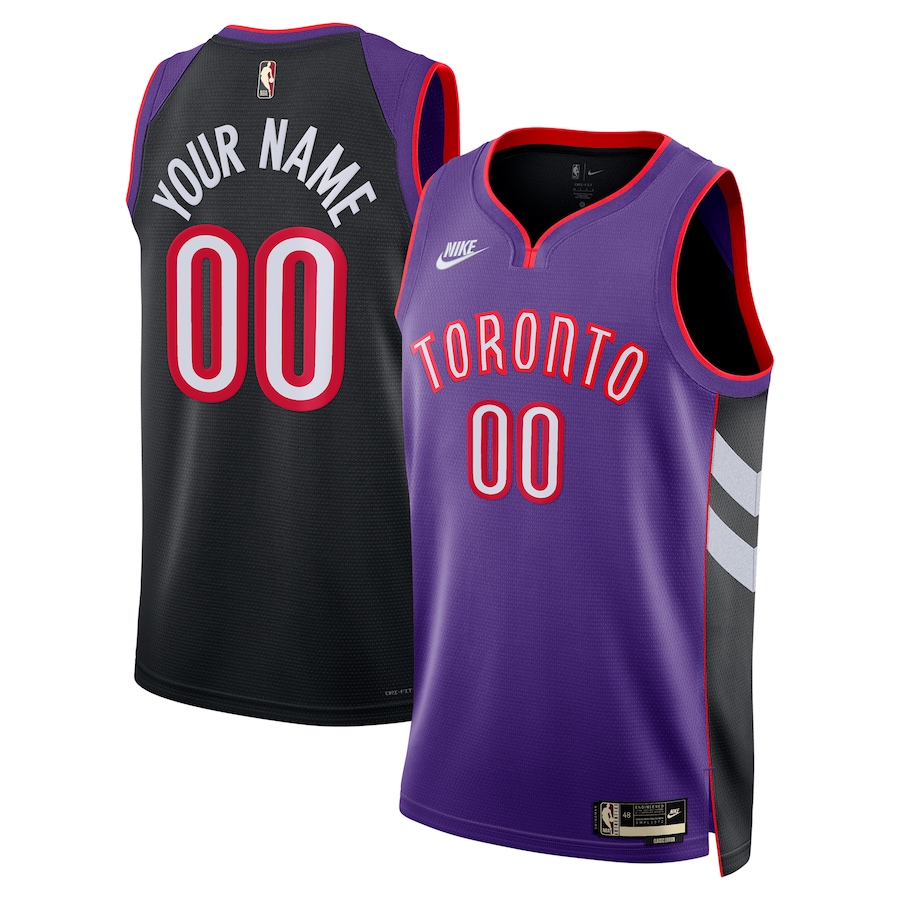 Unisex Adult Toronto Raptors Nike Purple Swingman Custom Jersey - Classic Edition - Jersey