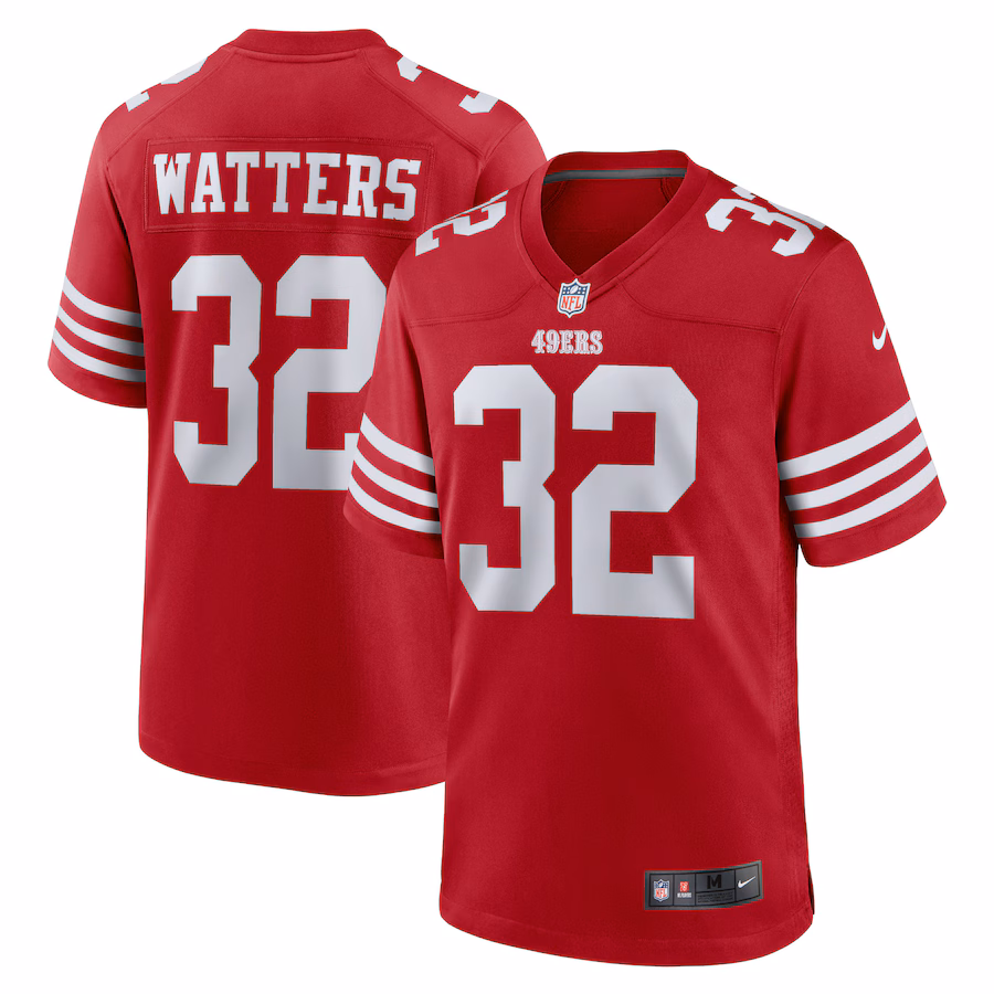 Men's San Francisco 49ers Ricky Watters Nike Scarlet Retired Player Game Jersey - Jersey