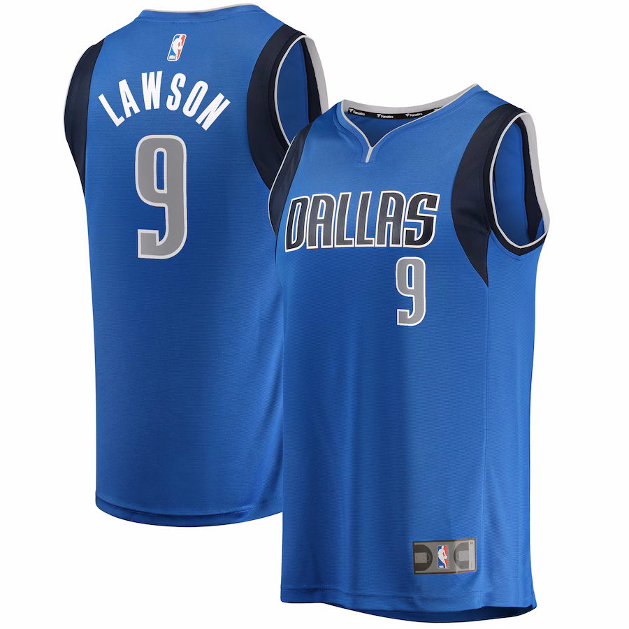 Youth Dallas Mavericks A.J. Lawson Fanatics Blue Fast Break Player Jersey - Icon Edition - Jersey