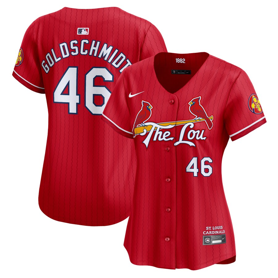 Women's St. Louis Cardinals Paul Goldschmidt Nike Red 2024 City Connect Limited Player Jersey - Jersey