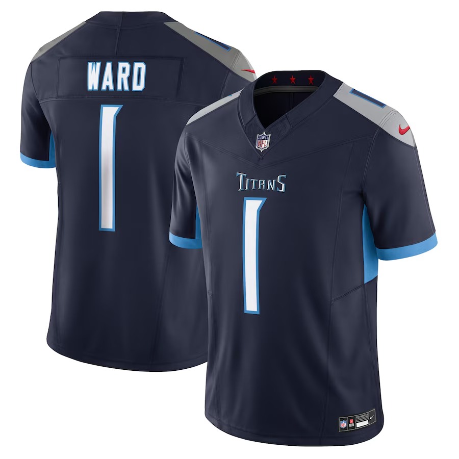 Men's Tennessee Titans Cameron Ward Nike Navy Alternate Limited Jersey - Jersey