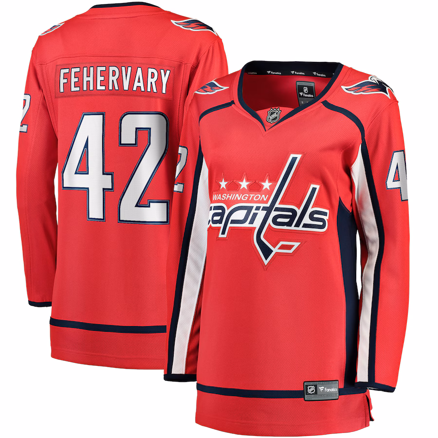 Women's Washington Capitals Martin Fehervary Fanatics Red Home Breakaway Player Jersey - Jersey