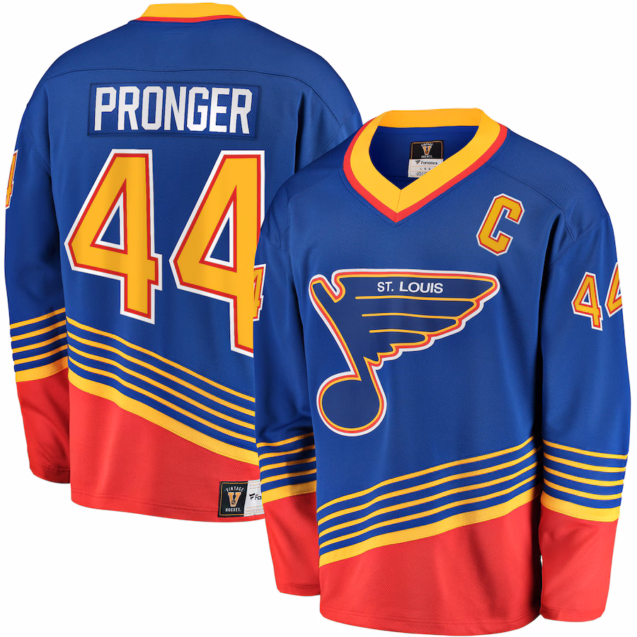 Men's St. Louis Blues Chris Pronger Fanatics Blue Breakaway Retired Player Jersey - Jersey