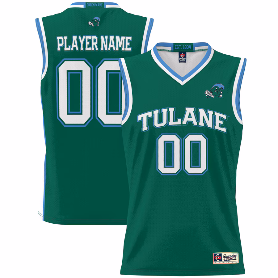 Tulane Green Wave GameDay Greats Youth NIL Pick-A-Player Lightweight Women's Basketball Jersey - Green - Jersey