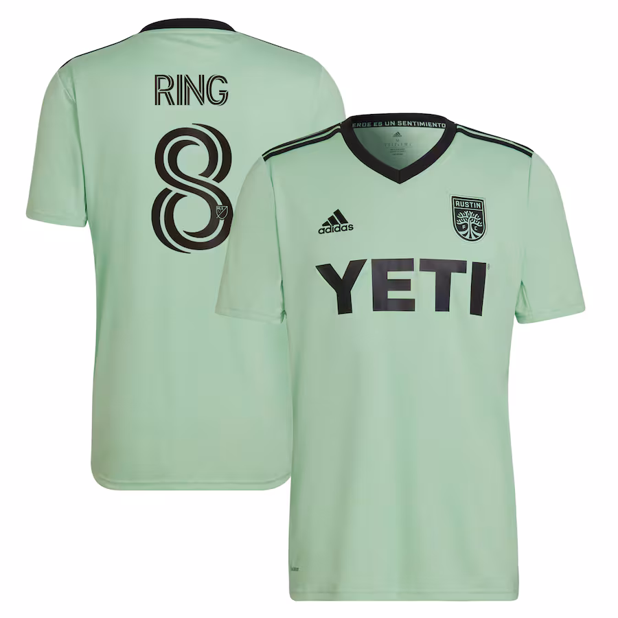 Men's Austin FC Alexander Ring adidas Mint 2022 The Sentimiento Kit Replica Player Jersey - Jersey
