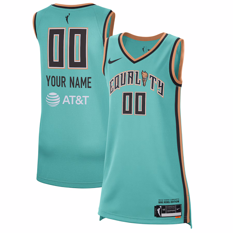 Unisex New York Liberty Nike Mint 2021 Rebel Edition Victory Custom Jersey - Jersey