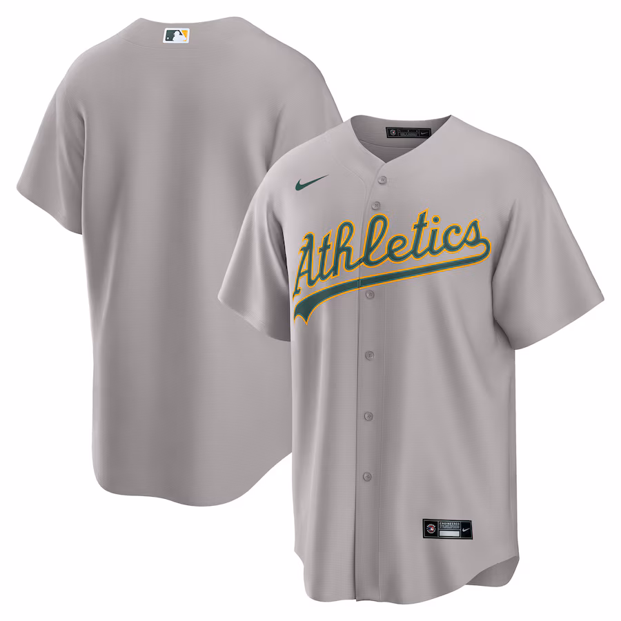 Men's Athletics Nike Gray Road Replica Jersey - Jersey