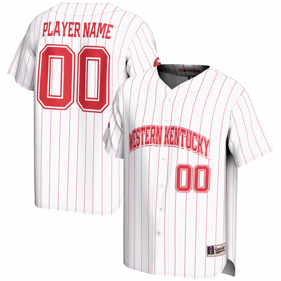 Western Kentucky Hilltoppers GameDay Greats Youth NIL Pick-A-Player Lightweight Baseball Jersey - White - Jersey