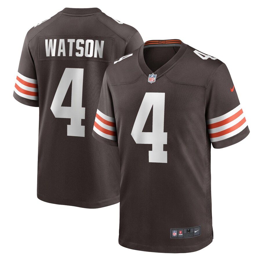 Men's Cleveland Browns Deshaun Watson Nike Brown Game Jersey - Jersey