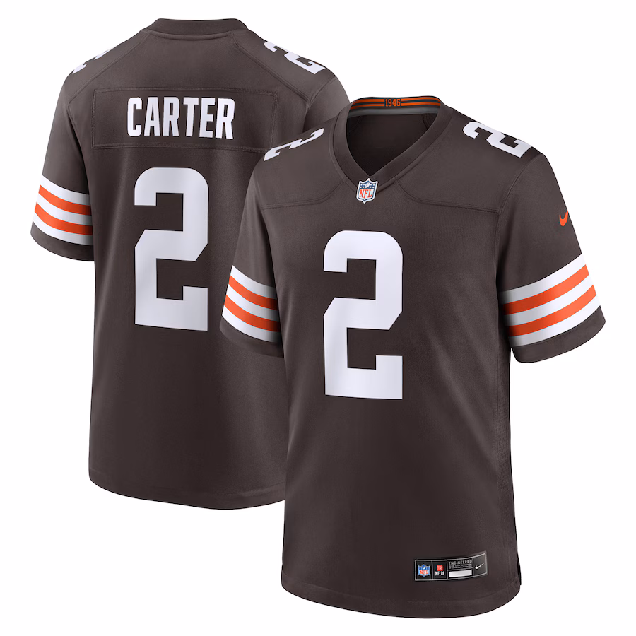 Men's Cleveland Browns DeAndre Carter Nike Brown Team Game Jersey - Jersey