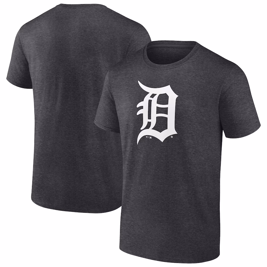 Men's Detroit Tigers Charcoal Monochrome T-Shirt - Jersey