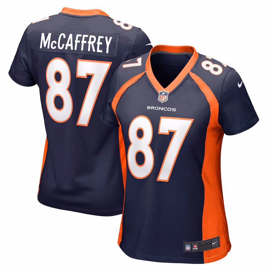 Women's Denver Broncos Ed McCaffrey Nike Navy Retired Player Jersey - Jersey