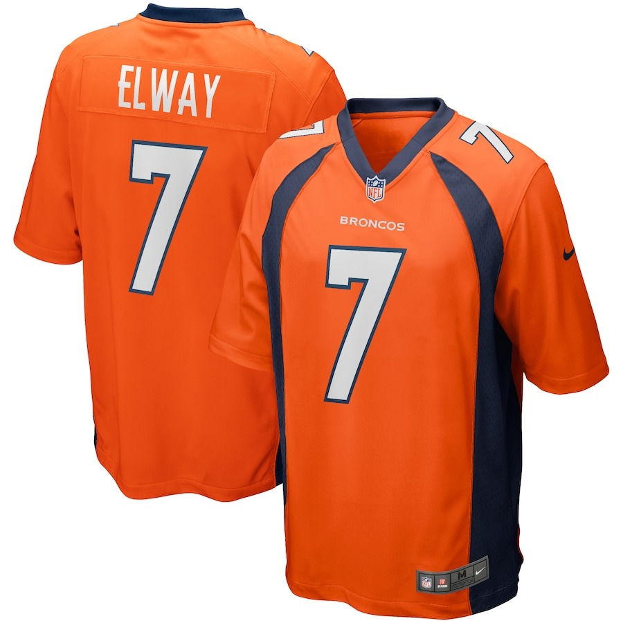 Men's Denver Broncos John Elway Nike Orange Game Retired Player Jersey - Jersey