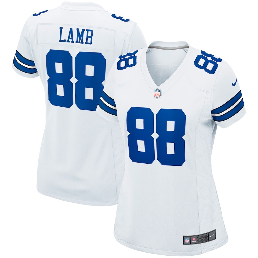 Women's Dallas Cowboys CeeDee Lamb Nike White Game Jersey - Jersey