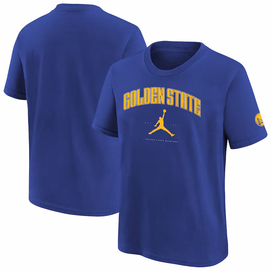 Youth Golden State Warriors Jordan Brand Royal Essential Cities T-Shirt - Jersey
