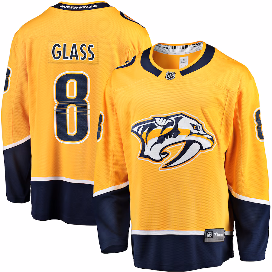 Men's Nashville Predators Cody Glass Fanatics Gold Home Breakaway Player Jersey - Jersey