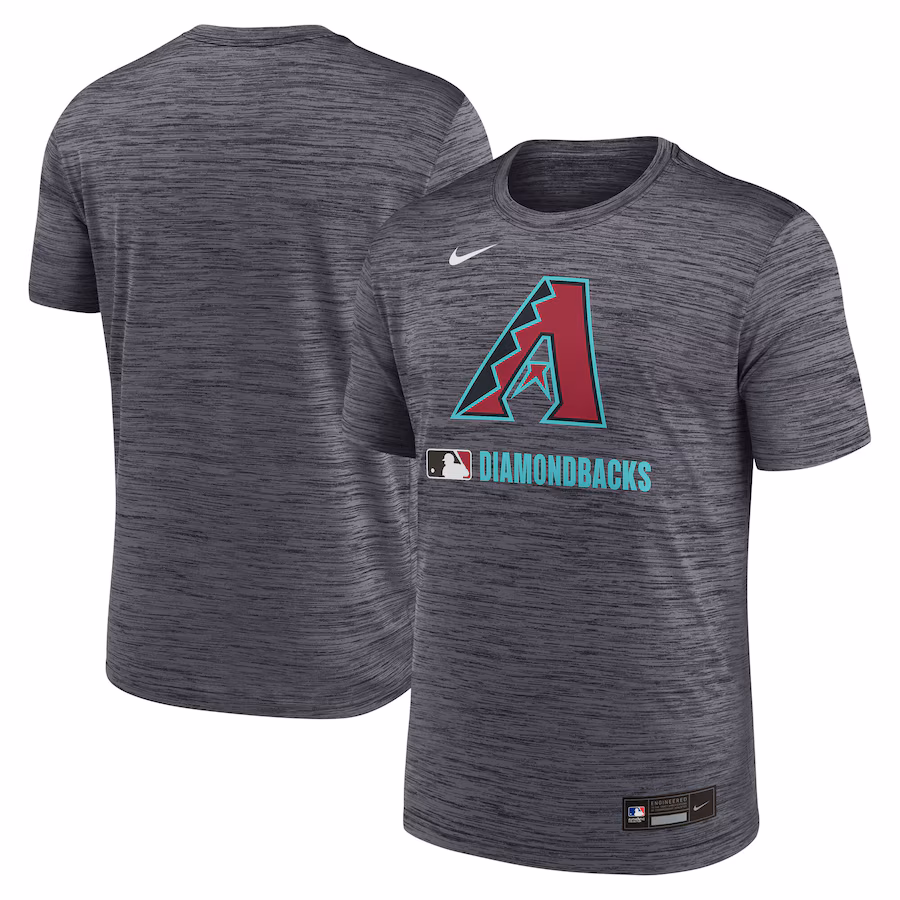 Men's Arizona Diamondbacks Nike Black Authentic Collection Velocity Performance Practice T-Shirt - Jersey