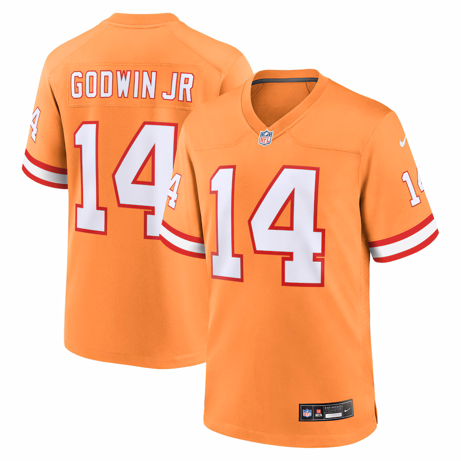Men's Tampa Bay Buccaneers Chris Godwin Jr. Nike Orange Alternate Game Player Jersey - Jersey