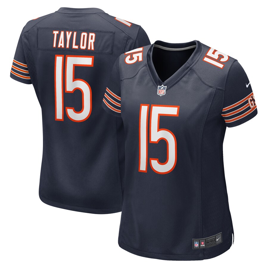 Women's Chicago Bears Trent Taylor Nike  Navy Team Game Jersey - Jersey