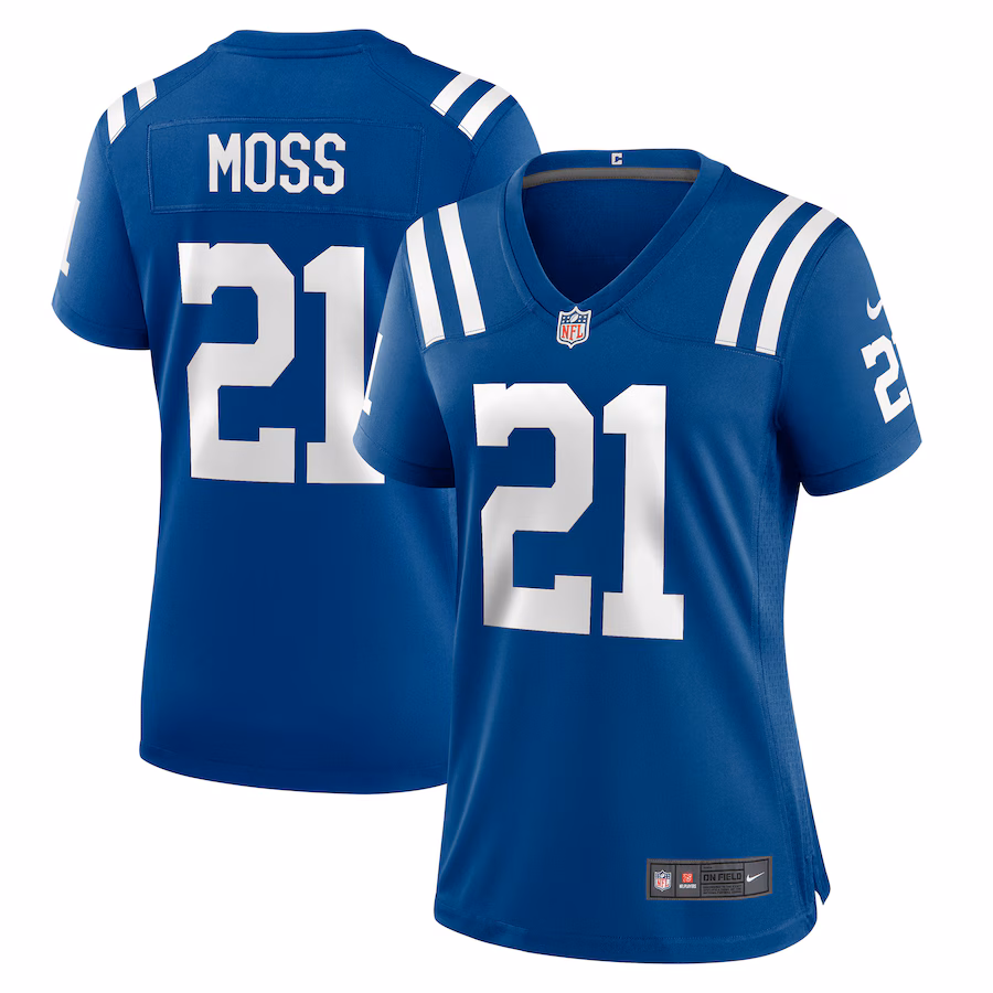 Women's Indianapolis Colts Zack Moss Nike Royal Game Player Jersey - Jersey