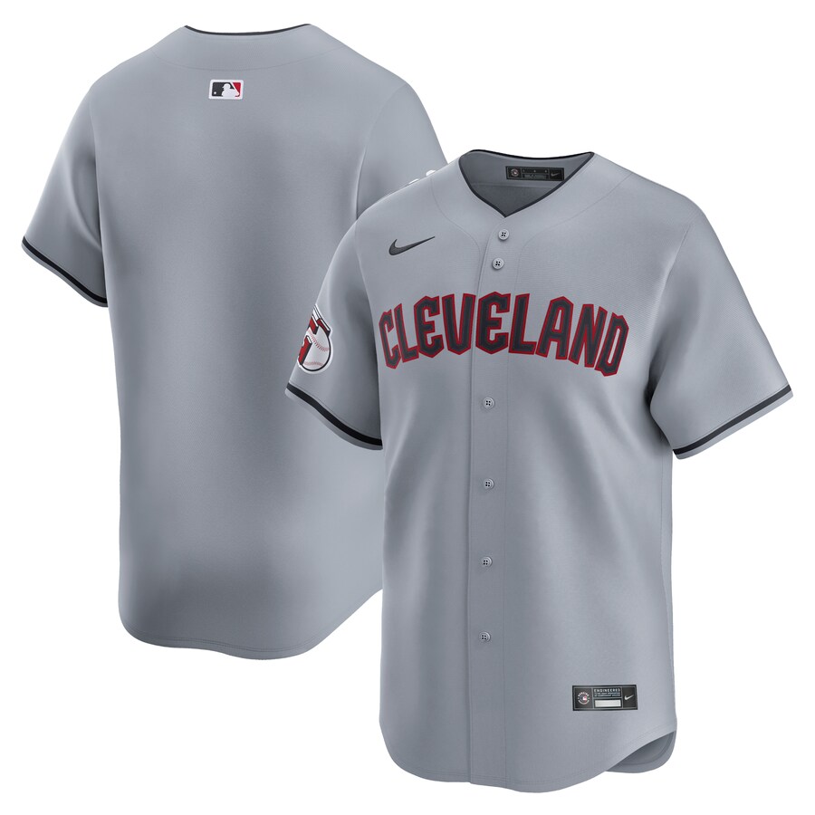 Men's Cleveland Guardians  Nike Gray Road Limited Jersey - Jersey