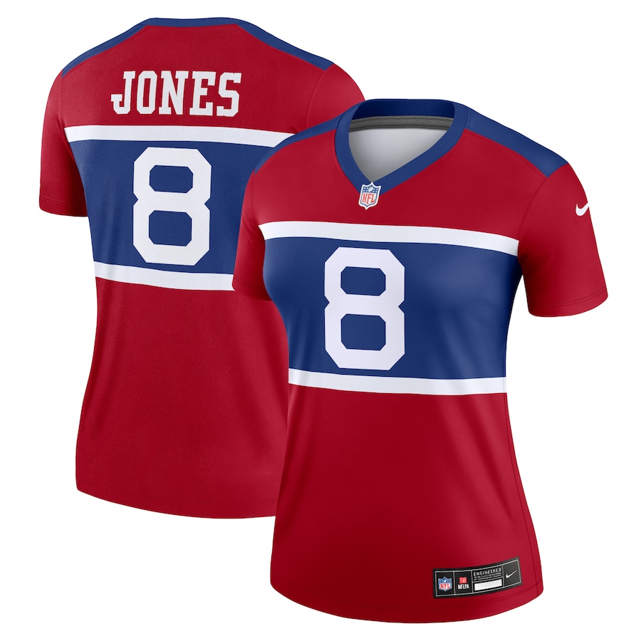 Women's New York Giants Daniel Jones Nike Century Red Alternate Legend Player Jersey - Jersey