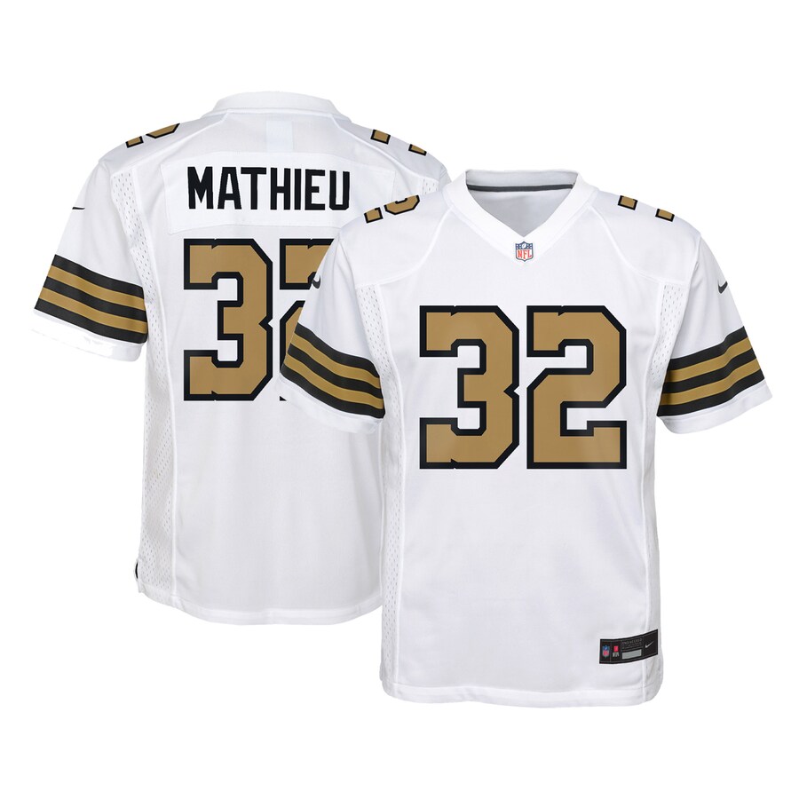 Youth New Orleans Saints Tyrann Mathieu Nike White Game Jersey - Jersey