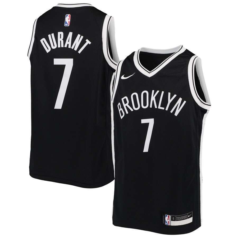 Youth Brooklyn Nets Kevin Durant Nike Black Swingman Jersey - Icon Edition - Jersey