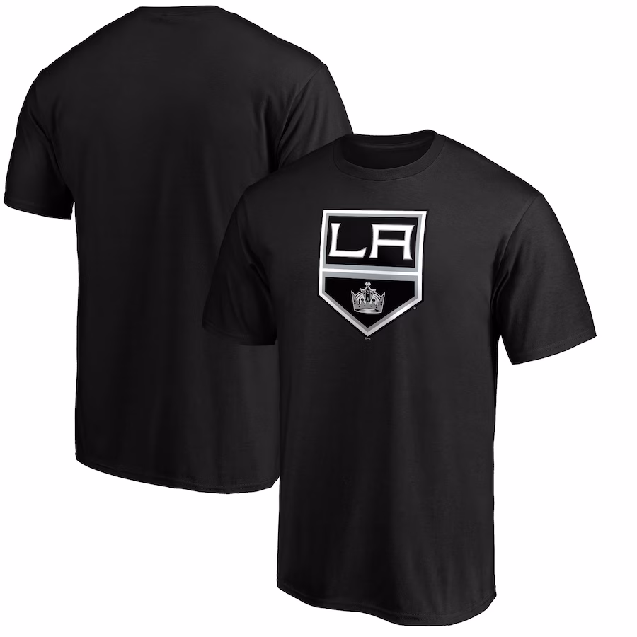 Men's Los Angeles Kings Black Primary Logo T-Shirt - Jersey