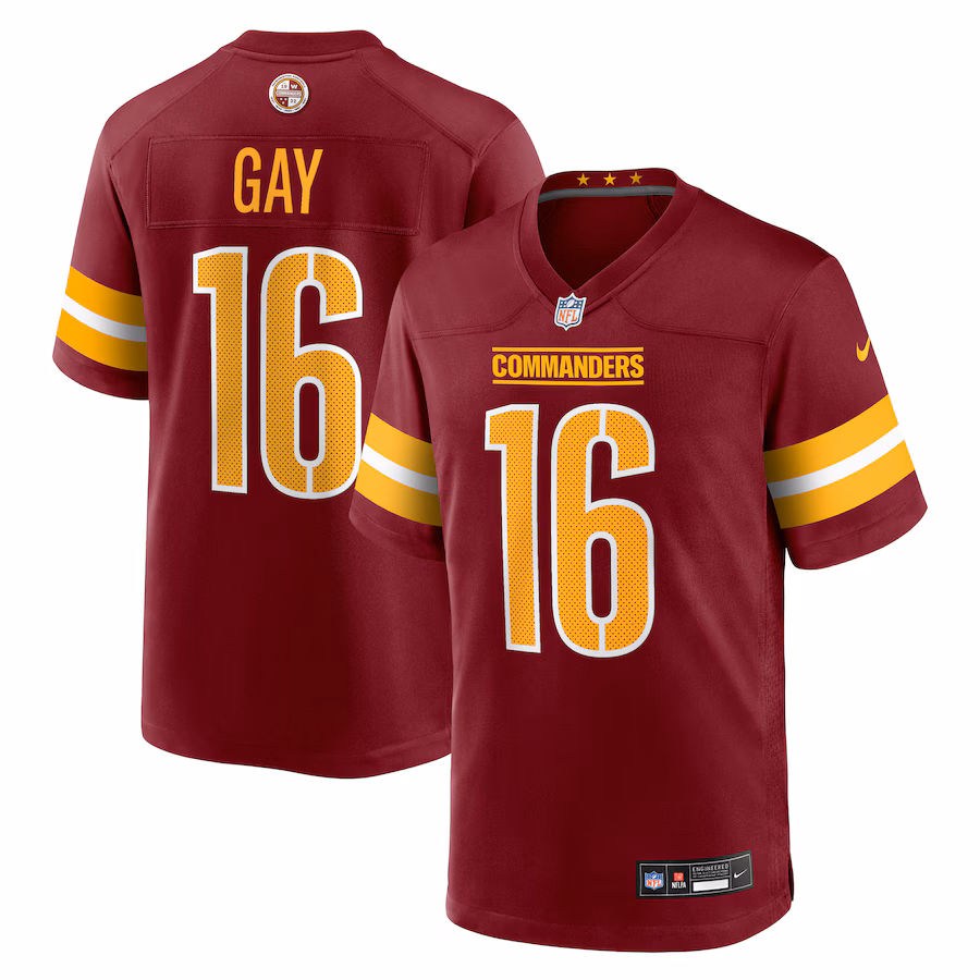 Men's Washington Commanders Matt Gay Nike Burgundy Team Game Jersey - Jersey