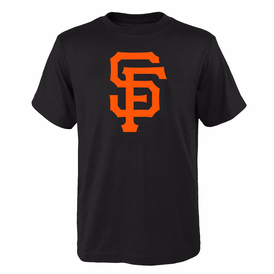 Youth San Francisco Giants Black Logo Primary Team T-Shirt - Jersey