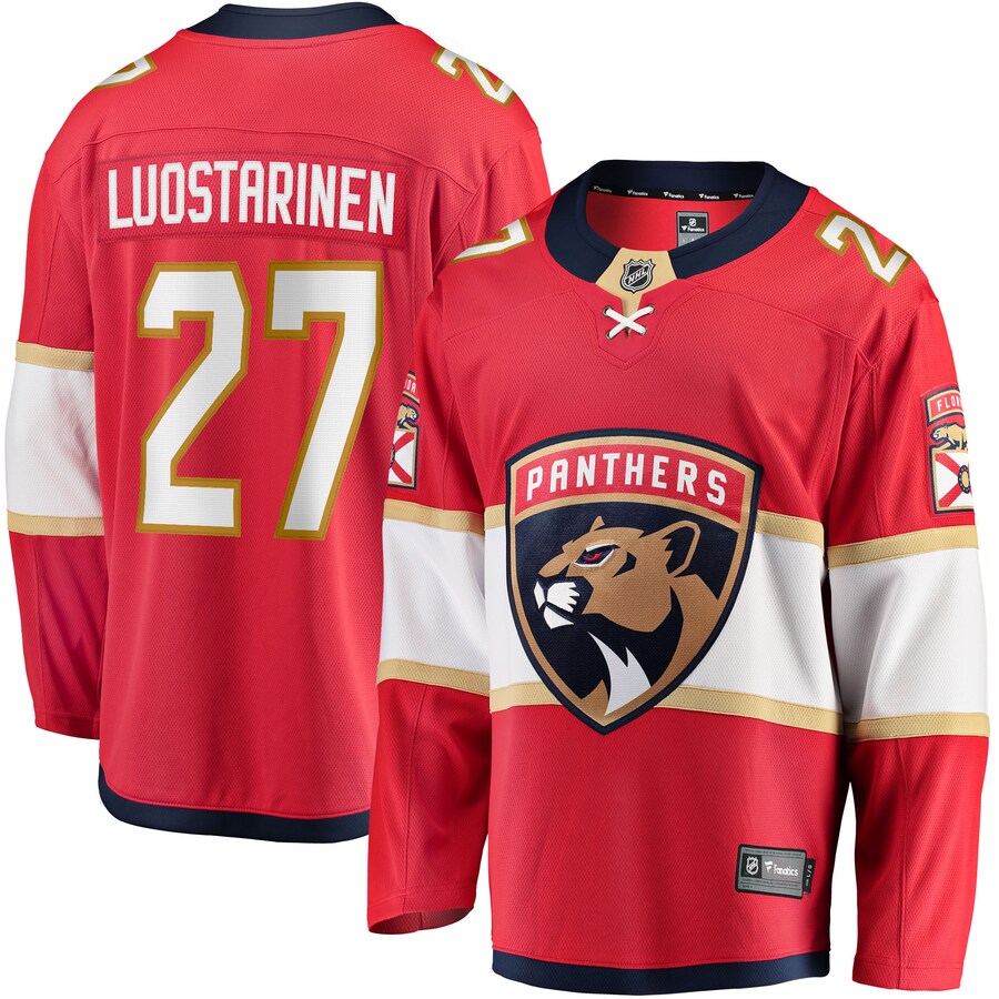 Men's Florida Panthers Eetu Luostarinen Fanatics Branded Red Home Breakaway Player Jersey - Jersey