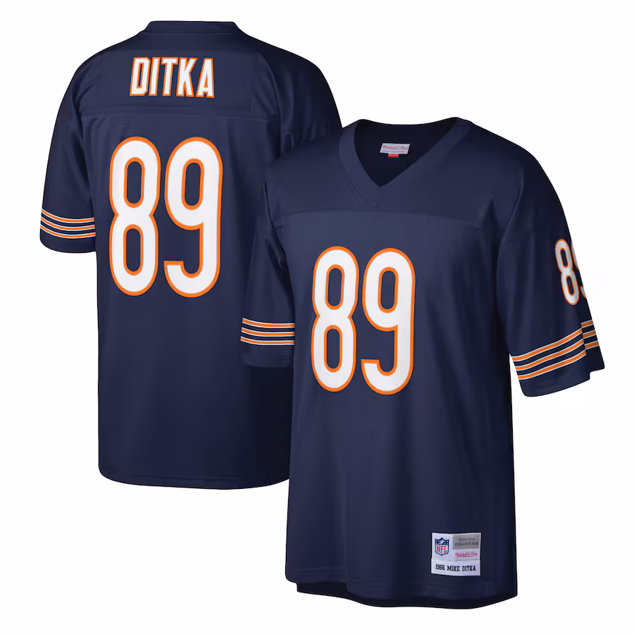 Men's Chicago Bears Mike Ditka Mitchell & Ness Navy Legacy Replica Jersey - Jersey