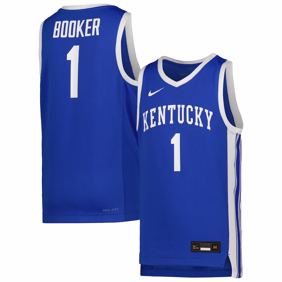 #1 Kentucky Wildcats Nike Youth Icon Replica Basketball Jersey - Royal - Jersey