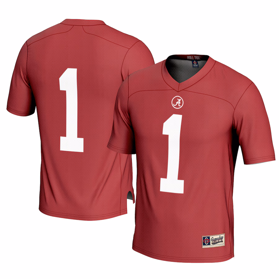 Men's GameDay Greats #1 Crimson Alabama Crimson Tide Football Jersey - Jersey