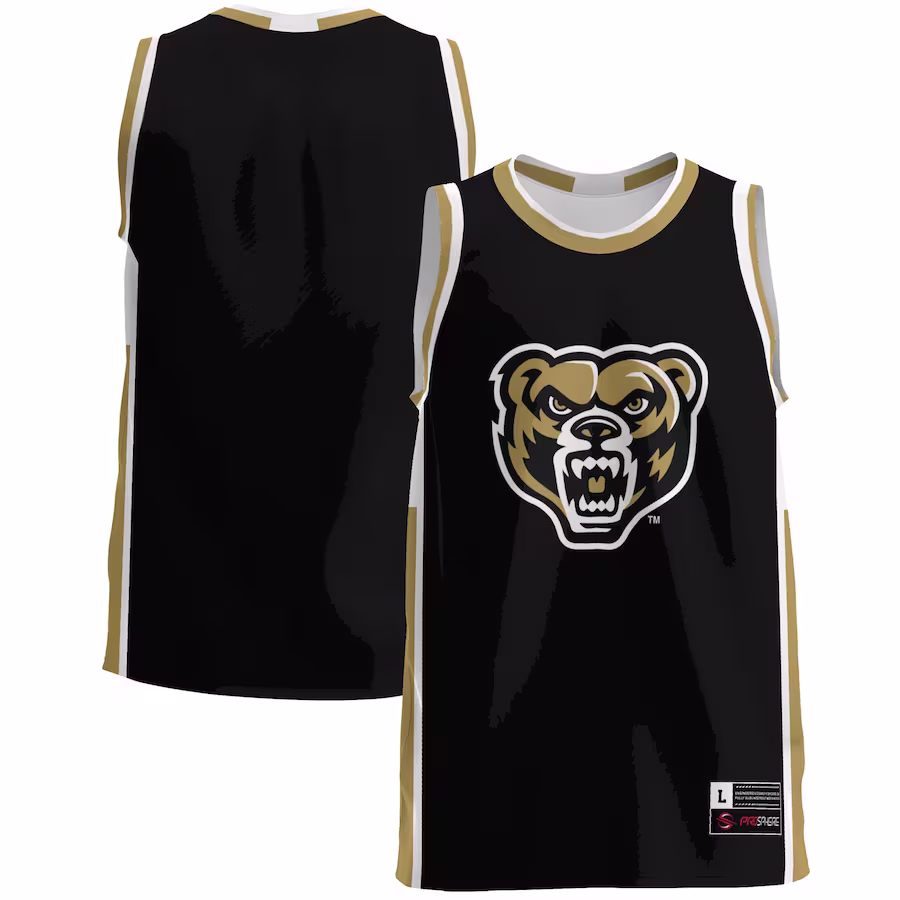 Oakland Golden Grizzlies GameDay Greats  Lightweight Basketball Jersey - Black - Jersey