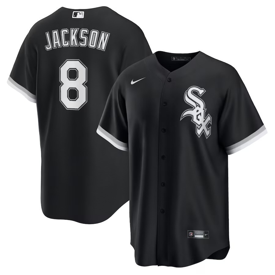 Men's Chicago White Sox Bo Jackson Nike Black Alternate Cooperstown Collection Replica Player Jersey - Jersey