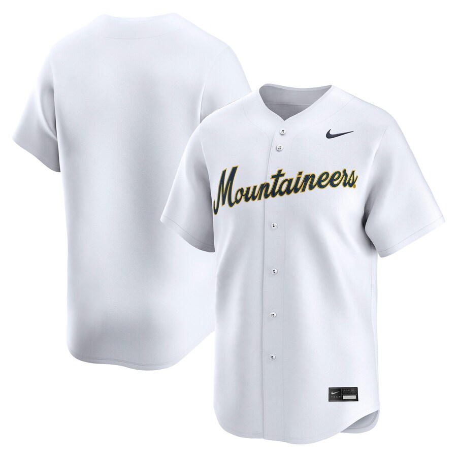 Men's Nike White West Virginia Mountaineers College Limited Baseball Jersey - Jersey